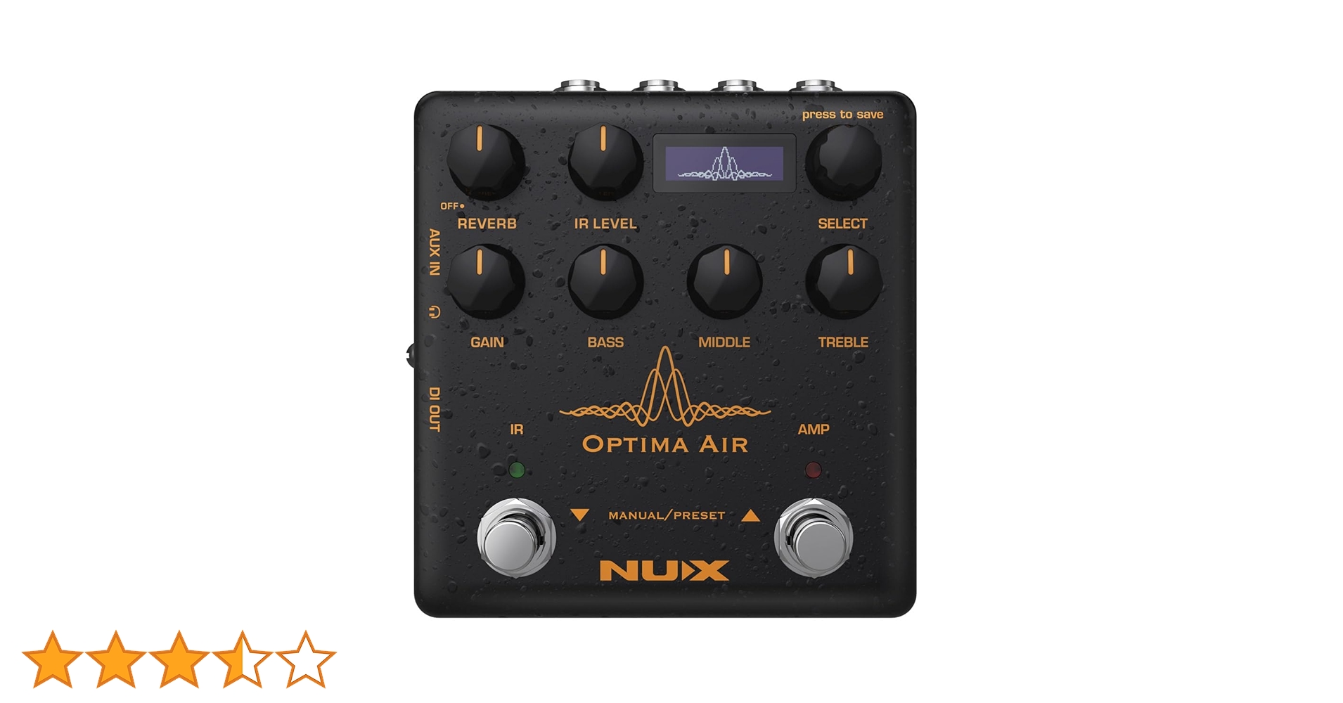 NUX Optima Air 【プリアンプ シュミレーター】 Amazon | NUX Optima Air デュアルスイッチ アコースティック